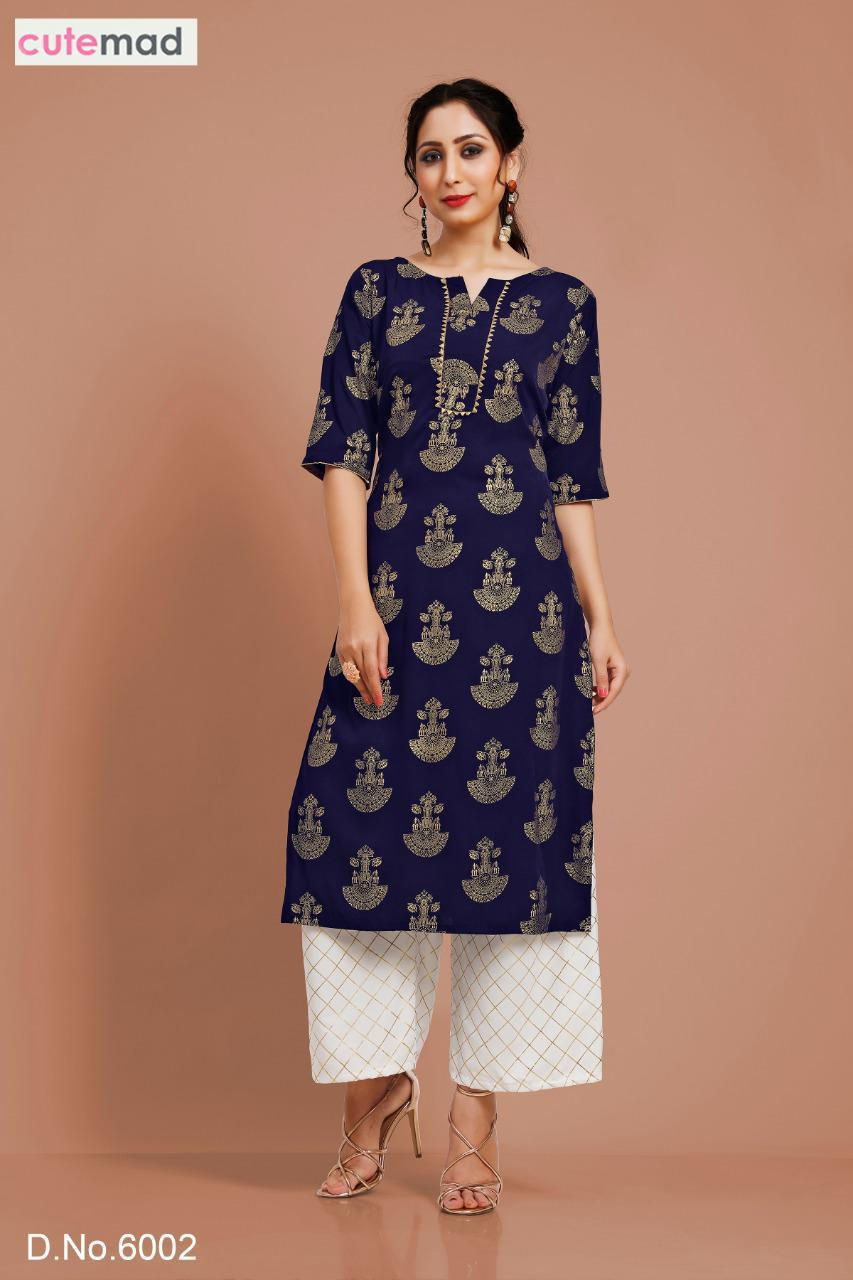 Thumbnail: CREPE KURTI WITH PLAZZO
