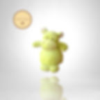 Peluche Hippopotame Vert Nicotoy