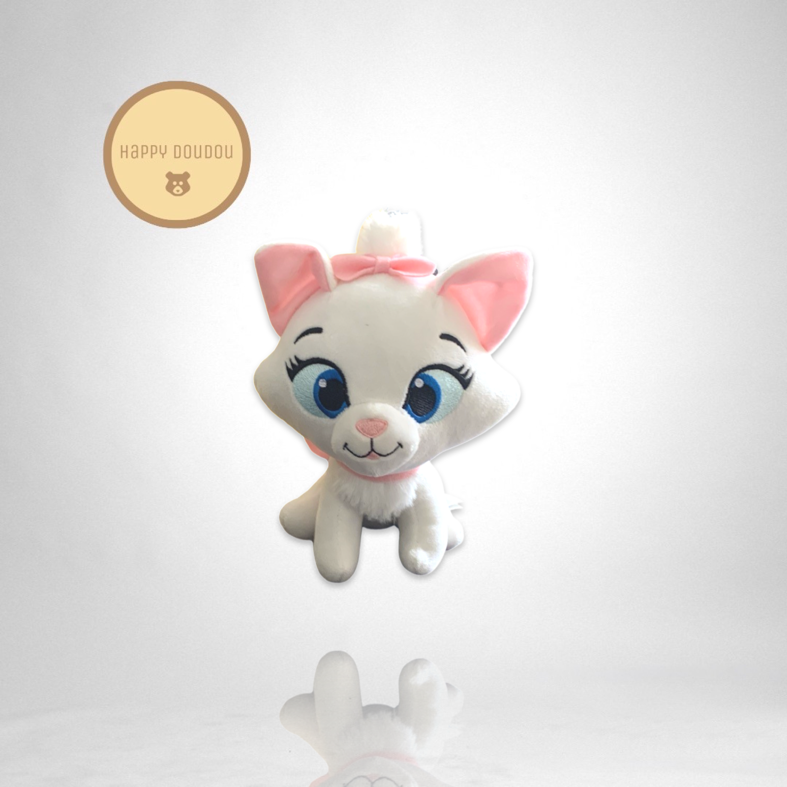 Peluche chat blanc aristochat Marie Disney