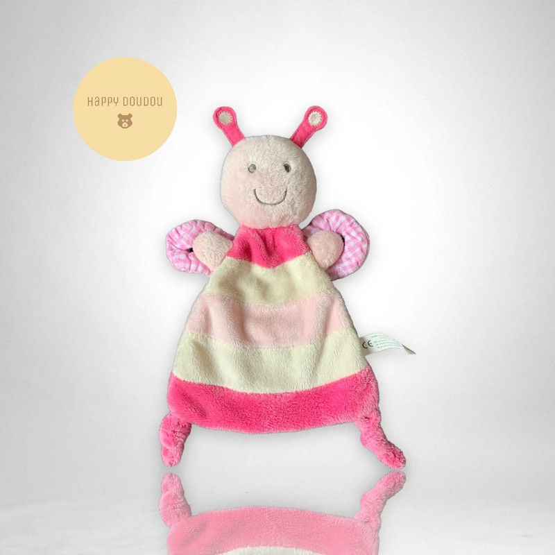 Doudou Papillon Rose Zeeman Happy Horse