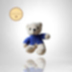Peluche Ours Beige et Bleu Dermactive