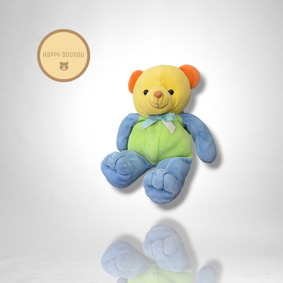 Miniature : Doudou Ours Multicolore Vert Bleu Jaune Orange Toys R Us