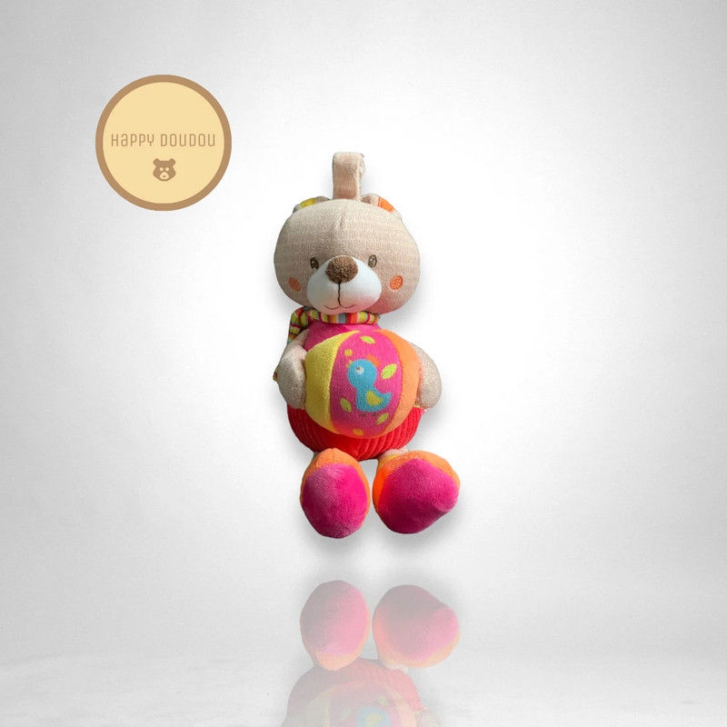 Peluche musicale Lapin Rose rouge Ouatoo