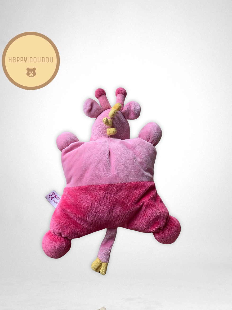 Miniature : Peluche Vache Girafe rose Pommette