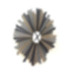 Thumbnail: the sirius silver wall clock - left side view