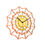 Thumbnail: Chevron Naples - unique wall clock - left side view