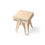 Thumbnail: Eye-catching wooden bedside table with radial pattern front- Robot radial silver