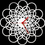 Thumbnail: Handmade modern Rings white wall clock - on black background