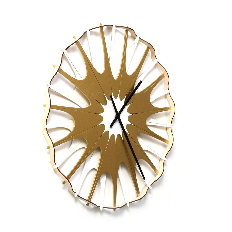 Thumbnail: Neuron - handmade big wall clock with bicolor display