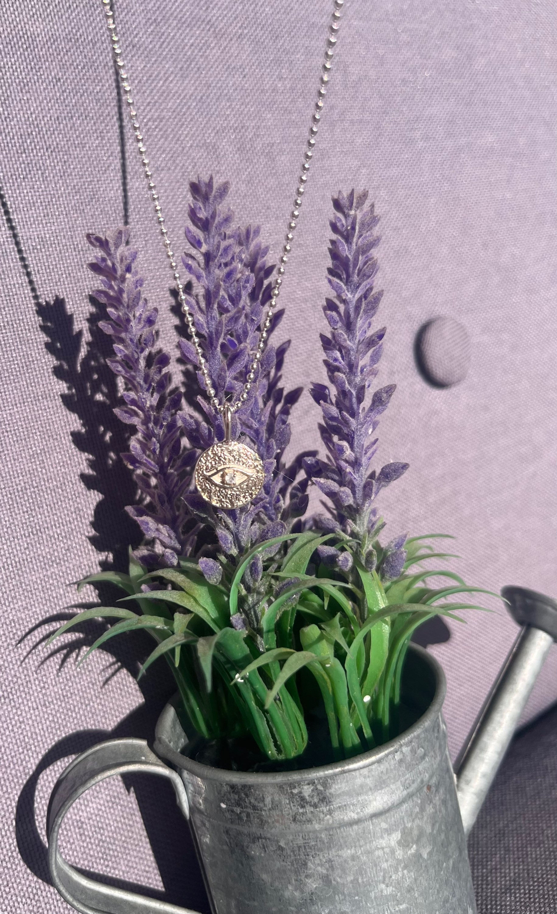 Mondstein Auge Halskette