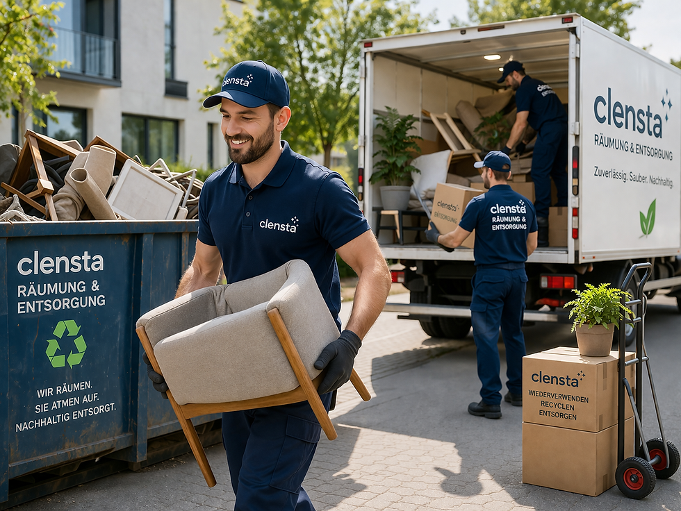 Entrümpelung und Räumung von Wohnungen und Häusern durch Clensta Facility