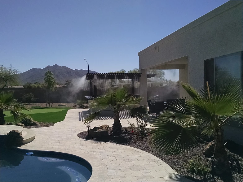 Backyard Misters Kendall Misting Systems Ramada misting system phoenix - Backyard Misters Kendall Misting Systems