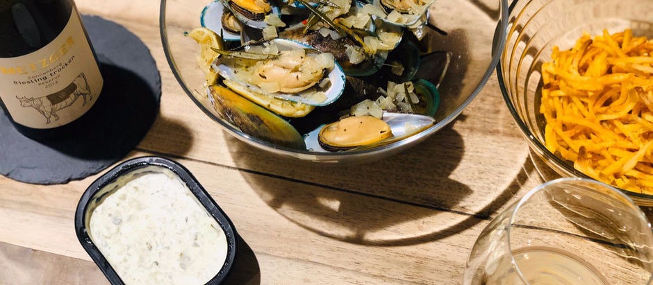 Moules et frites zum Grande Reserve