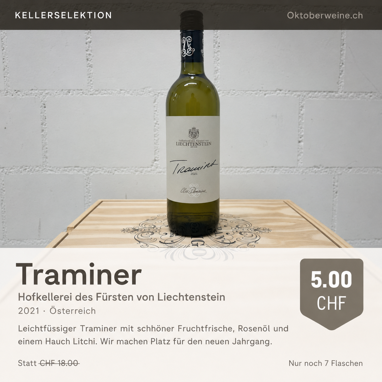 Hofkellerei des Fürsten von Liechtenstein Traminer
