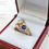 Thumbnail: Sapphire and Diamond 18k Yellow Gold Crossover Ring