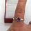 Thumbnail: Trillion cut Tanzanite ring in sterling silver