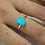 Thumbnail: 14K Yellow Gold Sleeping Beauty Turquoise Solitaire Ring