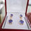 Thumbnail: Tanzanite AAAA Grade Drop earrings in 9k Yellow Gold