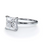 Thumbnail: AGI Certified 3ct Lab Grown Diamond Solitaire Ring G-Vs Clarity 14K White Gold
