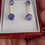 Thumbnail: Tanzanite AAAA Grade Drop earrings in 9k Yellow Gold