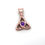 Thumbnail: Celtic Gemstone Pendants set in 9kYellow, Rose or White Gold Gold