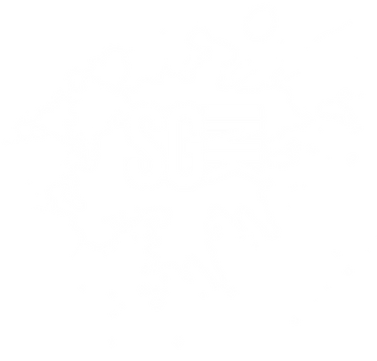 White SGINK logo designed for use on dark backgrounds in digital and print media