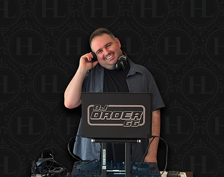 Dylan Order 66 performing as a high-energy DJ for weddings and after-parties