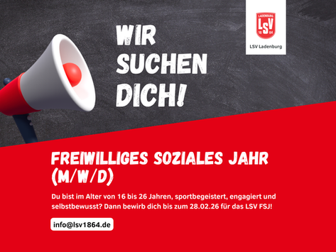 Wir suchen Freiwilligendienstleistende im Sport (m/w/d)