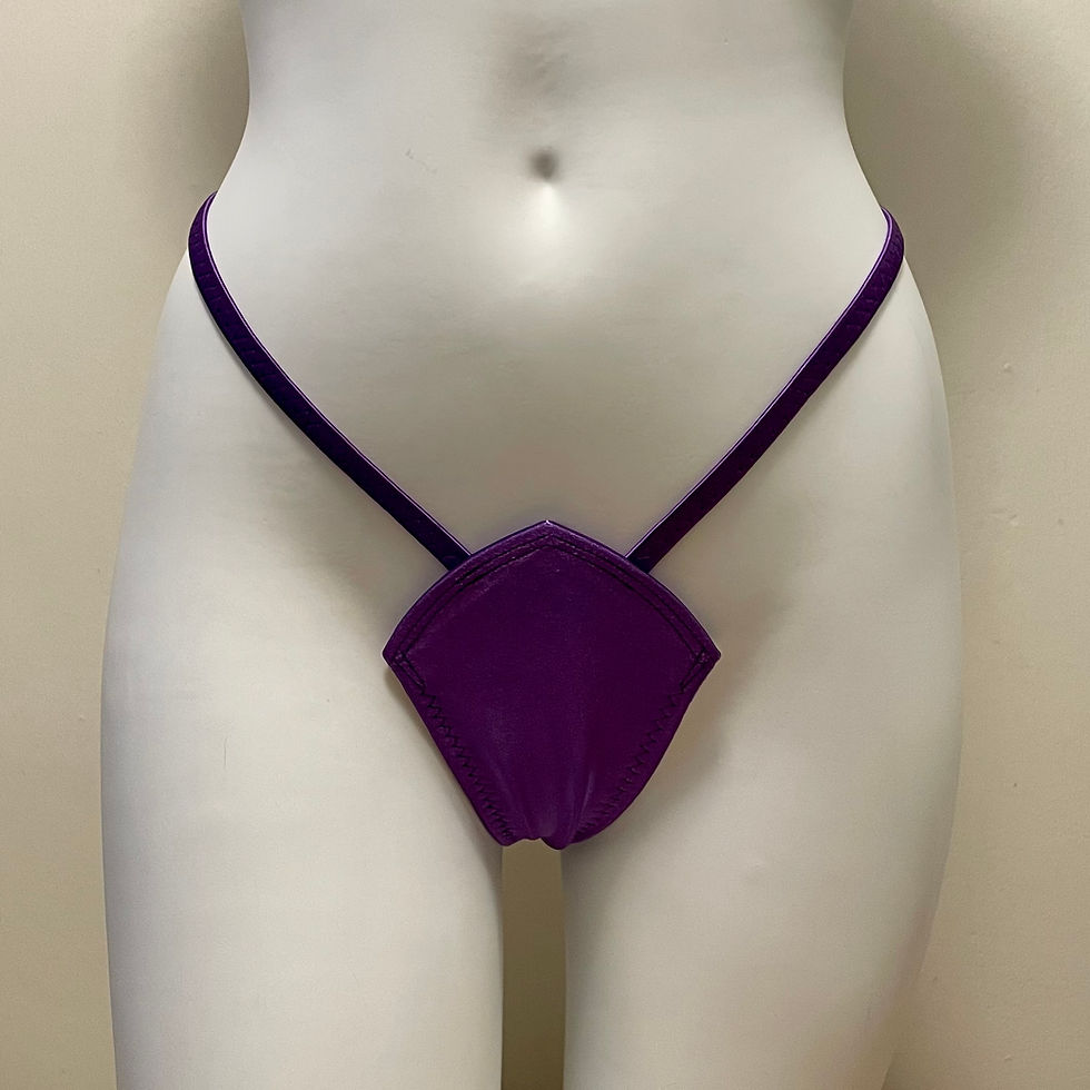 Thumbnail: Purple Déjà G-String, Front View