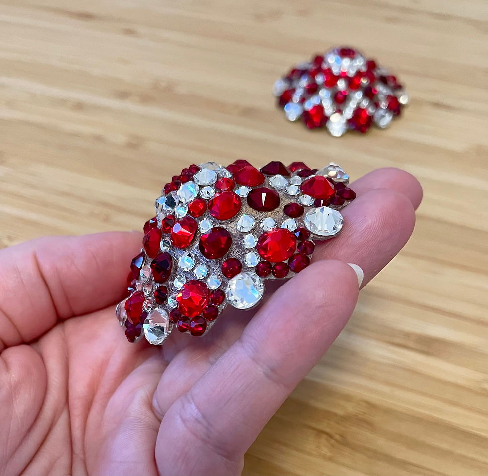 Thumbnail: Stella Skycraper Pasties Red Geometric Side View