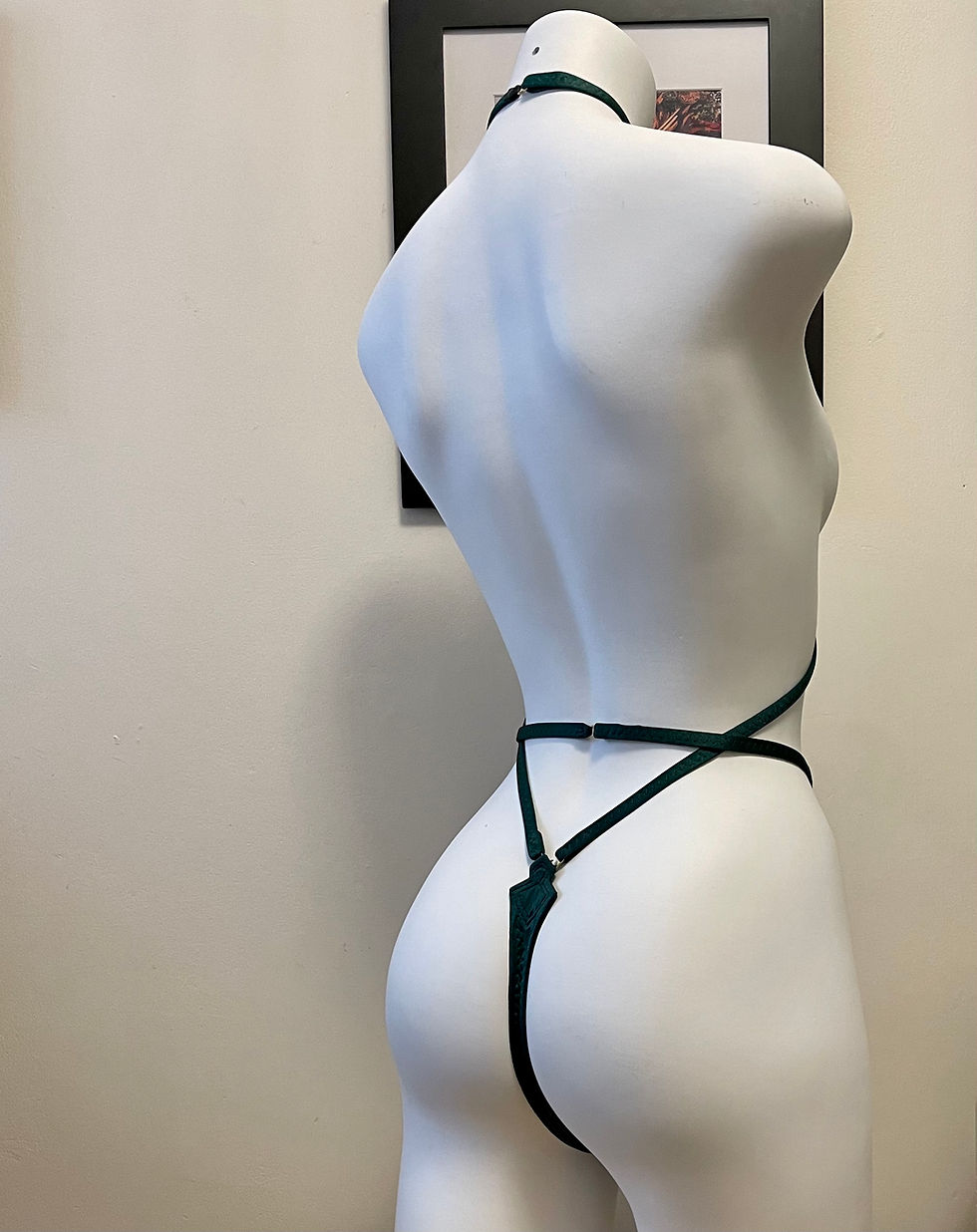 Forest Green Deco Kitty Eugenius Back View