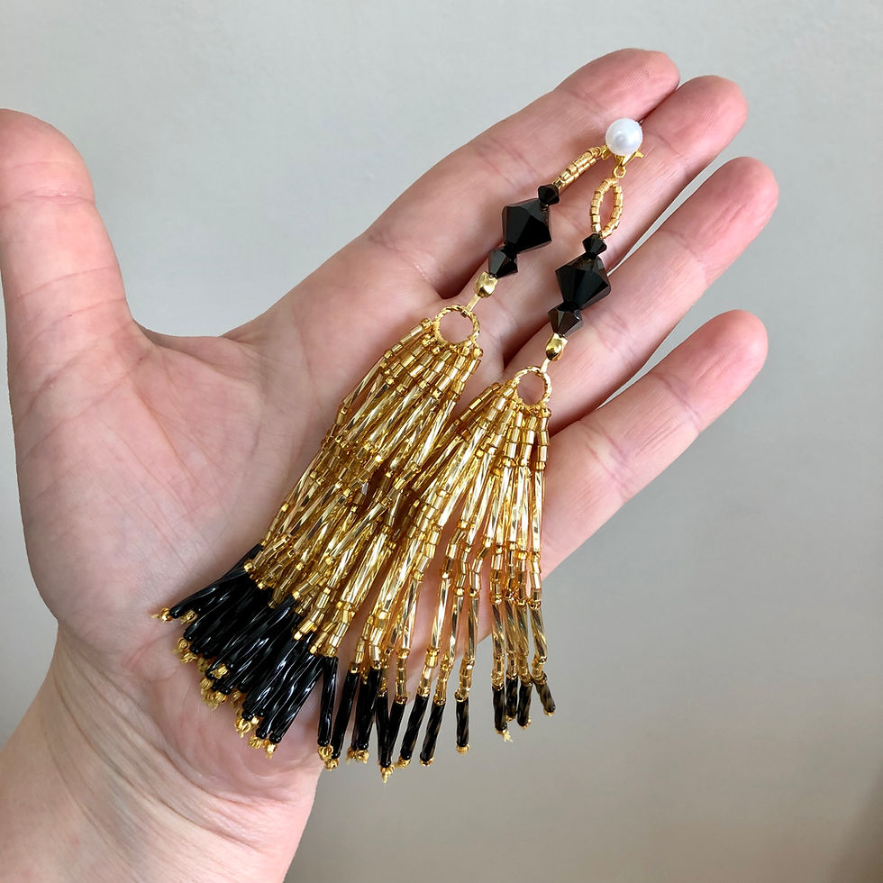 Thumbnail: Signature Beaded Fringe Tassels (Browse-Only Listing)