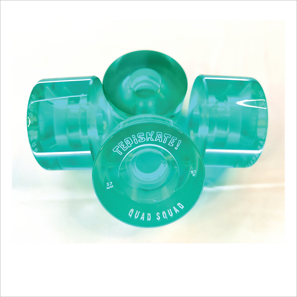 Thumbnail: TEPiSKATE! Aqua Quad Squad 57mm 97A Freestyle Wheels