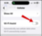 Disable Wi-Fi assist iPhone