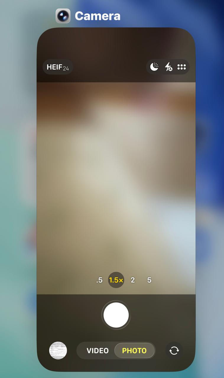 iPhone camera not working