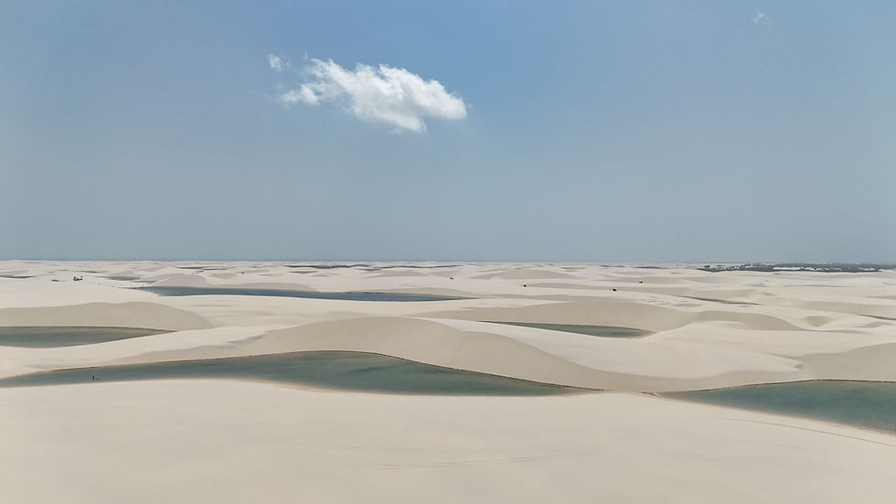 lençóis maranhenses nas lentes de um drone