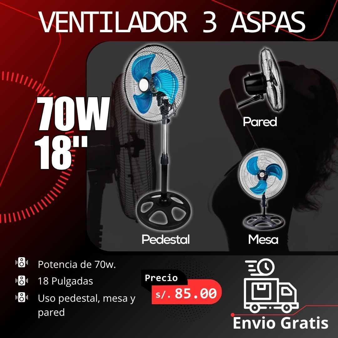 VENTILADOR CHEN 3 ASPAS