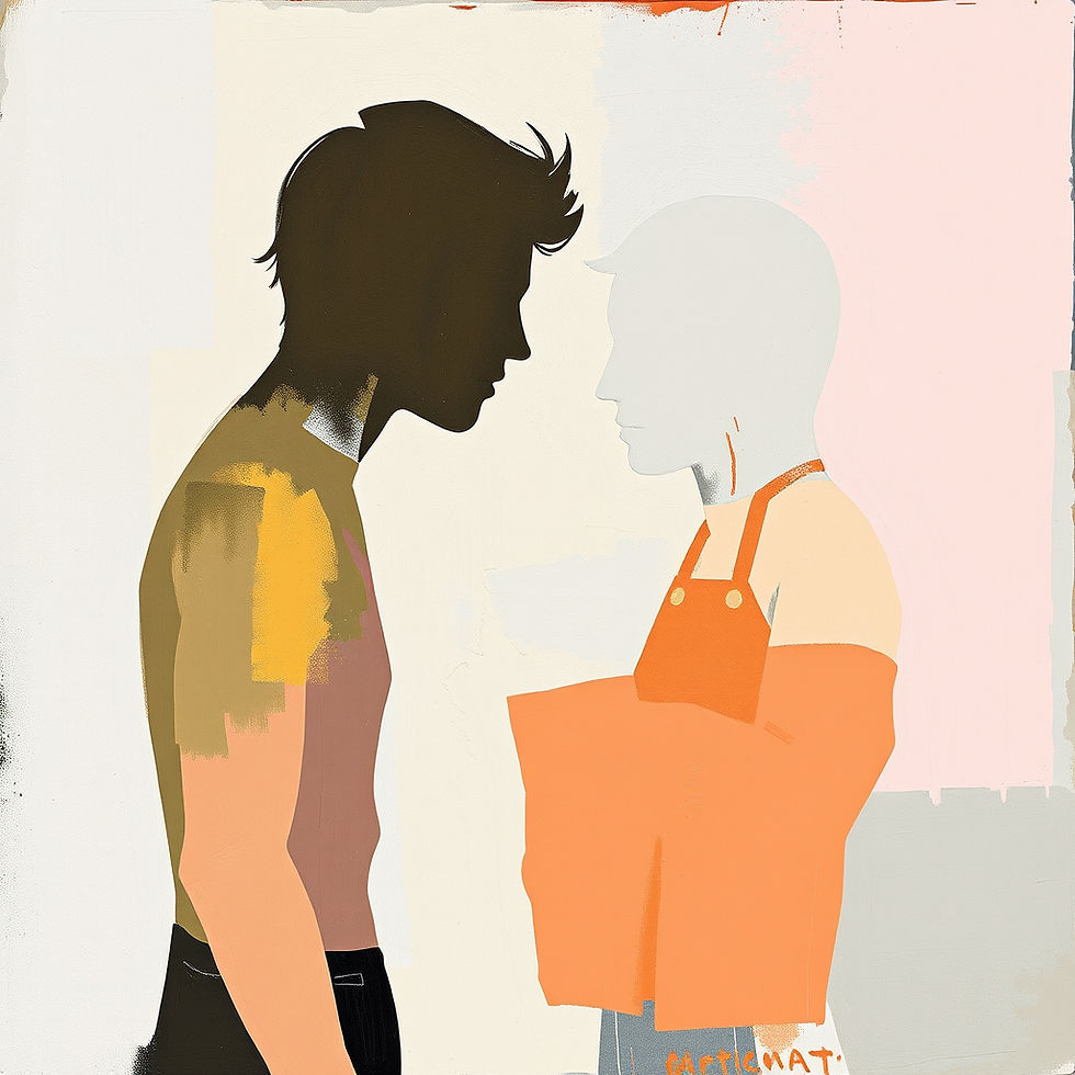 two people having a conversation