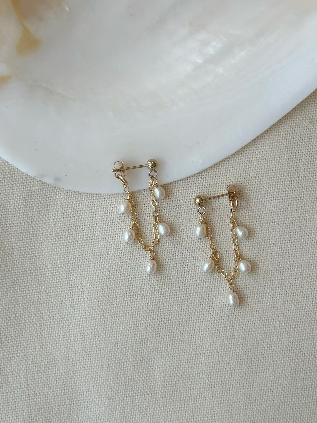 Pearl Cascade Earrings