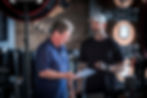 Image from Zac Sweat (OHM Staff) and a client during the filming of a video.