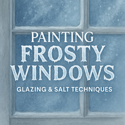 frosty windows in watercolor cover
