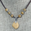 Thumbnail: Beautiful golden Sicilian Sea Stone with Yellow Jade Beads