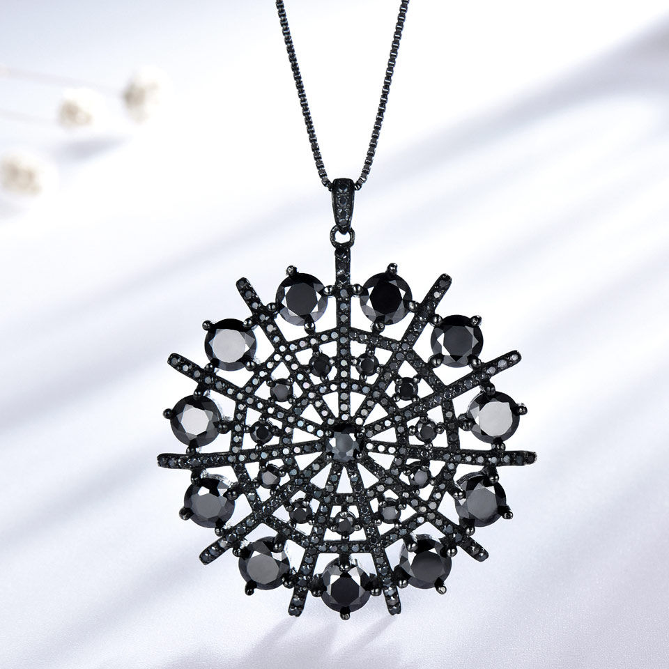 Thumbnail: Black Spinel Necklaces Pendants Rings