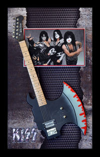Kiss Shark Guitar Shadowbox
