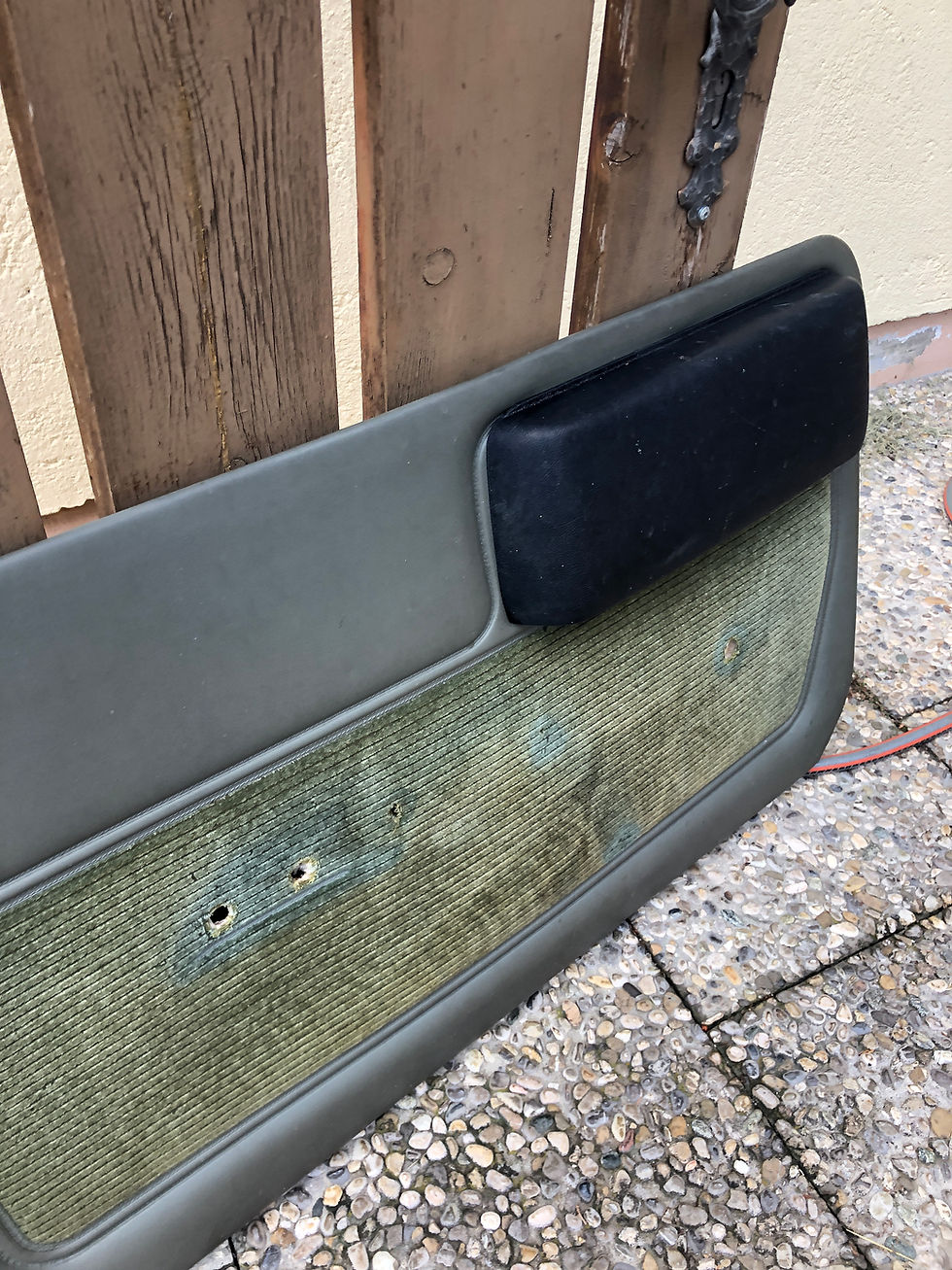 Miniaturbild: BMW E21 Türverkleidungen Türtafeln Türpappen grün Türtasche