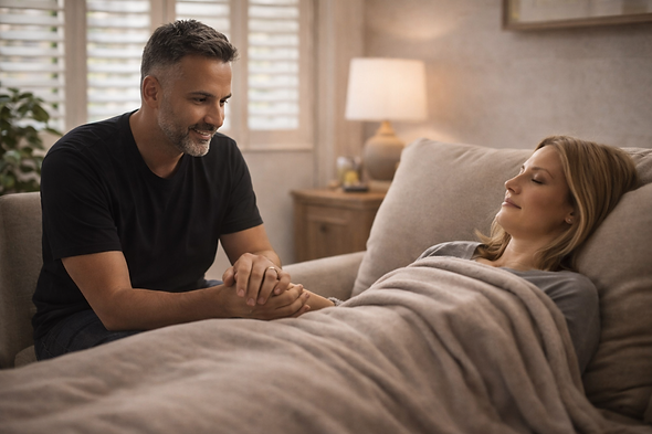 Healing session in a serene living room.png