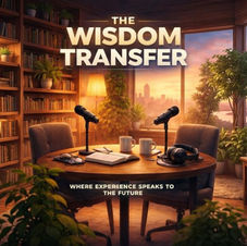 The Wisdom Transfer podcast cover featuring Ali Christos as a guest