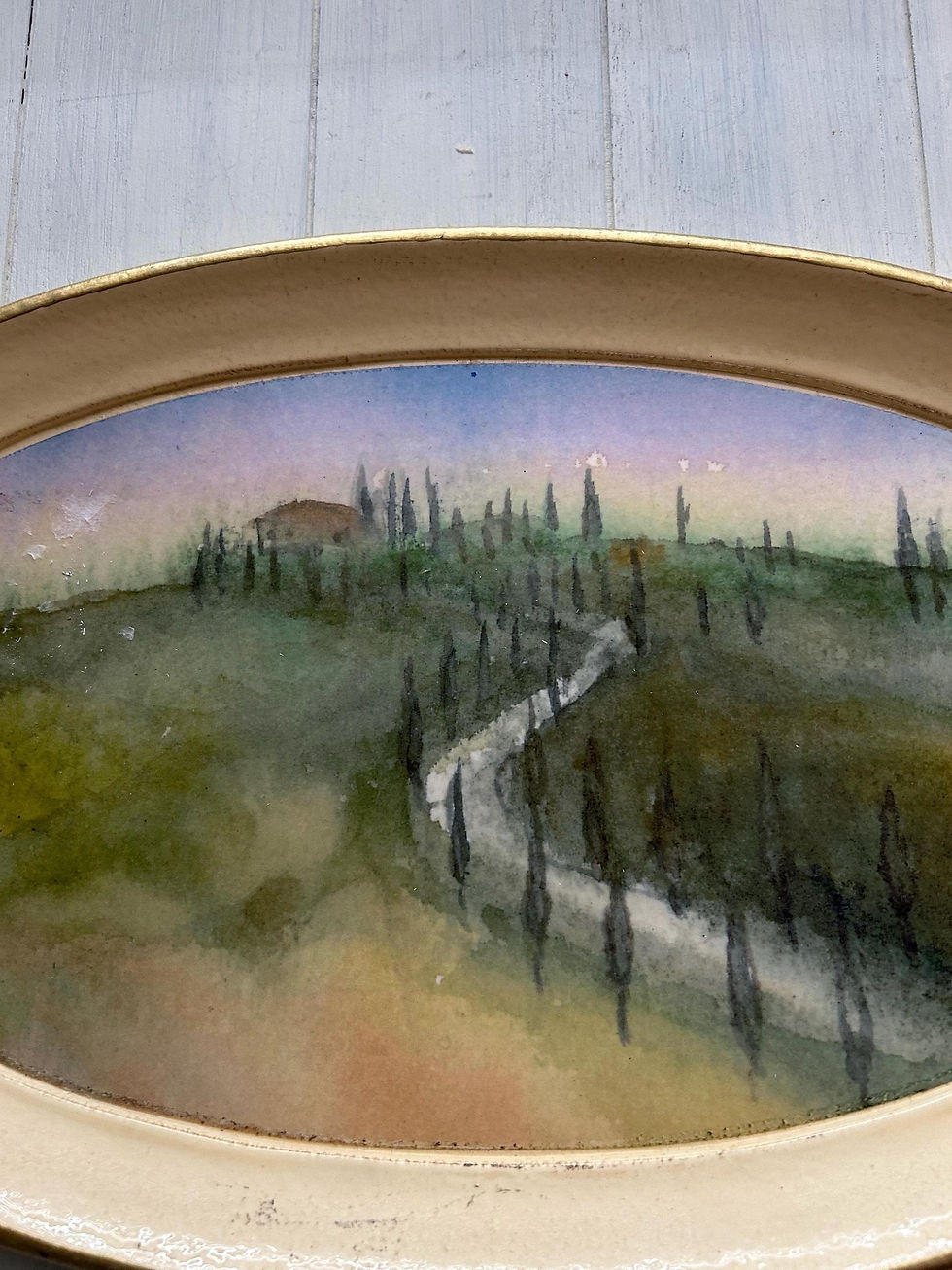 Thumbnail: Vintage Italian Serving Tray: Tirinnanzi Firenze Countryside Decor