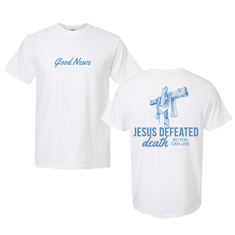 Thumbnail: Good News Tee | White | Comfort Colors