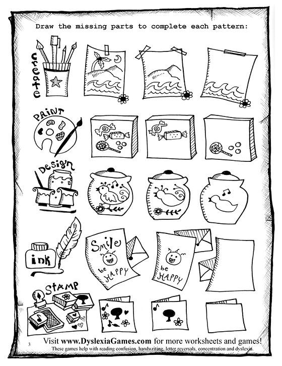 free dyslexia worksheets dyslexia games